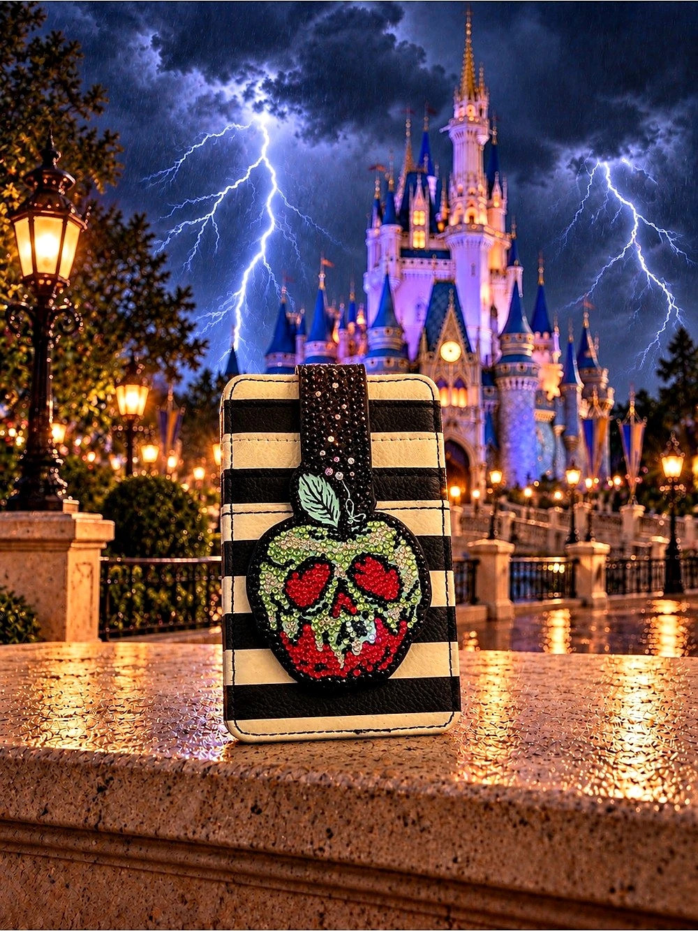 Disney Loungefly Snow White Poison Apple Bling Card Holder